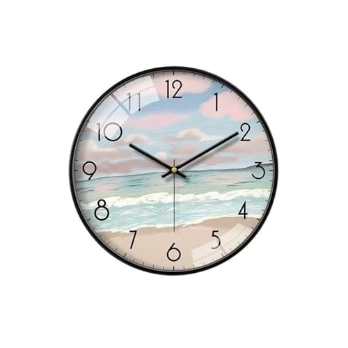 Horloge murale moderne XJBTBA format médium pour salon et bureau