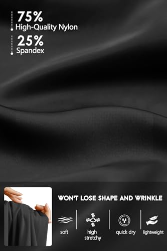 Women's Long Shorts 12" Knee Length Running Athletic High Waist Deep Pockets Quick Dry Loose Fit4