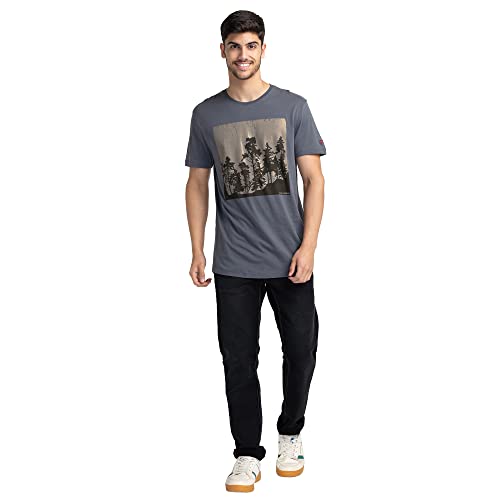 Image of Being Human Cactus Green Regular Fit Round Neck Men's T-Shirt Clothing