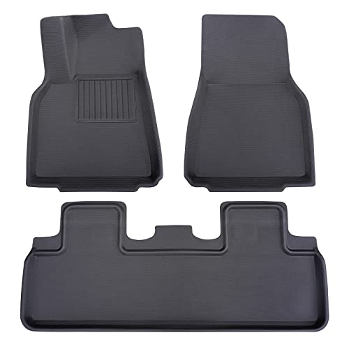 Carqiwireless Floor Mats All Weather For Tesla Model Y 2021 2022 2023 Accessories Car Trunk Mat Black #TOP10