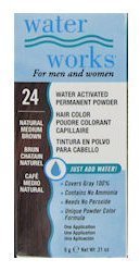 Water Works Permanent Powder Hair Color - #24 Nar Medium Brown 0.2 oz. (Pack of 2)