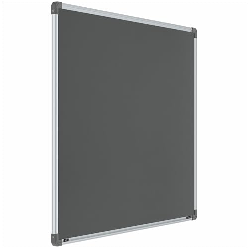Image of Scholar Art Metis 3x4 Feet Bulletin Notice Board for Study Table & Kids Room | Vibrant & Versatile Crape Cloth + High Density Soft Board for Pinning Photos, Sticky Notes & Reminders (Grey)