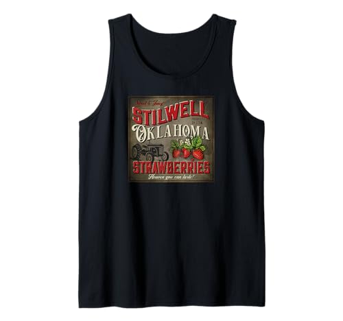 Recuerdo vintage de un granjero de fresas de Stilwell Oklahoma Camiseta sin Mangas