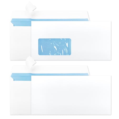 Netuno 100 Stück Briefumschläge DIN Lang Weiß 11 x 22 cm 90g (50x ohne Fenster + 50x mit Fenster links) mit Innendruck Haftklebend mit Abziehstreifen Für Rechnungen Briefe Dokumente Netuno 100 Stück Briefumschläge DIN Lang Weiß 11 x 22 cm 90g (50x ohne Fenster + 50x mit Fenster links) mit Innendruck Haftklebend mit Abziehstreifen Für Rechnungen Briefe Dokumente