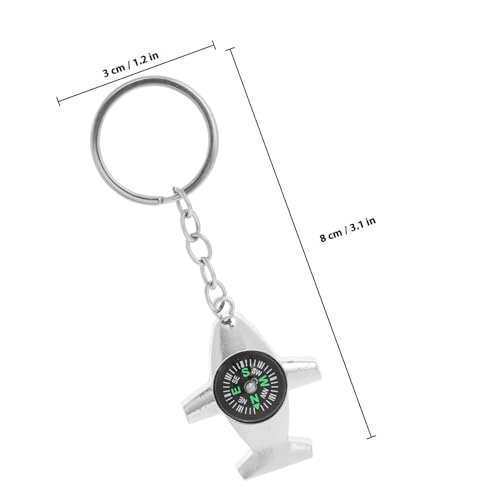 Brújulas llavero avión mini 2 pzas Zerodeko miniatura 2