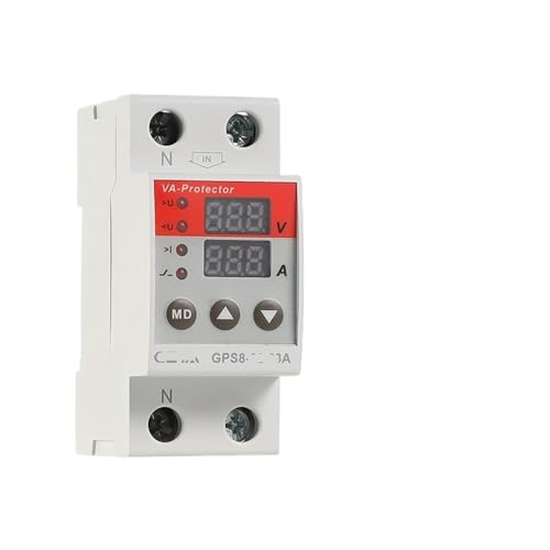 Relais de protection GPS8-0102 2P 63A pour surveillance tension et courant automatique