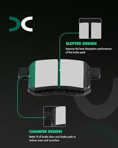 Image of D958 D1451 SCITOO Front Ceramic Rear Semi-Metal Brake Pads Kits 8pcs Fit For Honda For Accord 2011-2017