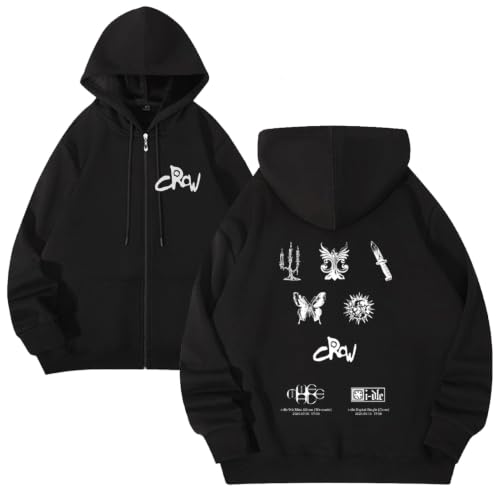 Sweat zippé mignon Album CROW le cadeau idéal pour les fans de musique