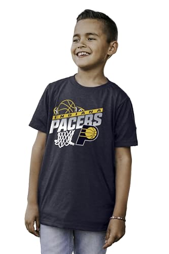 Indiana Pacers NBA Officially Licensed Youth Tri-Blend T-Shirt Hoop Team Color, Small