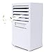 XHMCDZ Tragbarer Luftkühler Eisventilator, Mini-Verdunstungsluftkühler Kleiner Tischventilator Persönlicher Tischventilator Mini-Verdunstungsluftzirkulator-Kühler (Color : White)