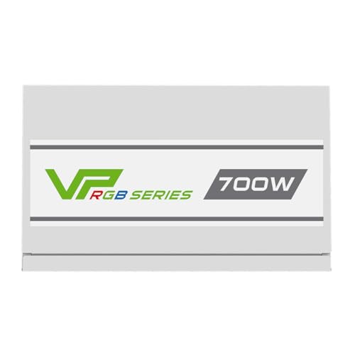 GameMax VP-Series 700W 80 Plus Bronze Power Supply (No Power Cord Included) - 700W GameMax VP-Series VP-700-RGB, Semi-Modular, Single Rail, 120mm RGB Fan, ATX PSU | White - Image 11