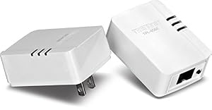 TRENDnet Powerline 500 AV Mini Network Starter Kit, Includes 2 x TPL-406E Adapters, TPL-406E2K (Renewed)