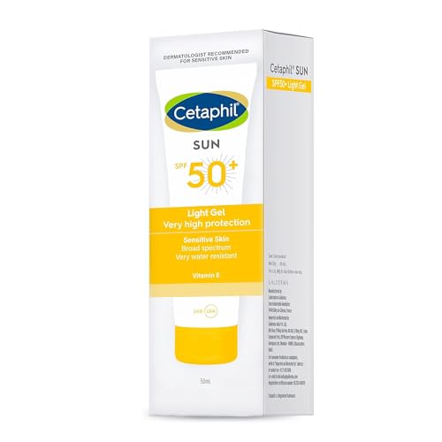 Cetaphil Combination Skin Sun Spf 50 Sunscreen, Very High Protection Light Gel, Water Resistant, Vitamin E, 50 Ml, Pack Of 1 - Image 2