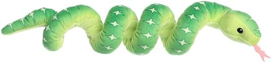 Aurora® Playful Snake Wrist Wranglers™ Emerald Tree Boa Stuffed Animal - Vibrant Colors for an Eye-Catching Design - Perfect for Kids, Adults, and Any Reptile Enthusiasts