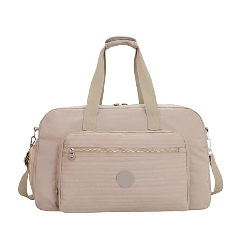 Sac de voyage beige décontracté pour entraînement quotidien et weekend