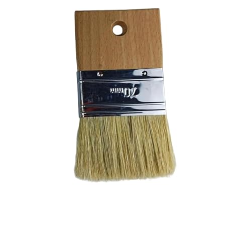 Pincel con mango de madera, Pinceles de dibujo for pintura al óleo acrílica, borde y grande(3inch 5.1cm Bristles)