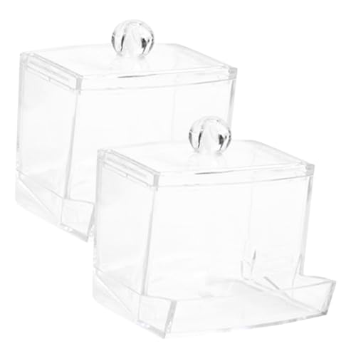 KAILIKETIY 2個 自動給餌器 鳥用バードフィーダー ルチンチキン用 散らない設計 ケージ取り付け簡単 小鳥 インコ対応 鳥餌補充が便利な給餌機