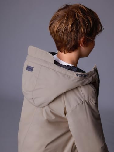 Mayoral Parka coat for Boys Limestone4