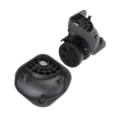 Acouto 1 Pair Black Luggage Suitcase Caster Wheel Nylon for Repair Replacement Wheels Casters Suitcase Wheels Replacement3