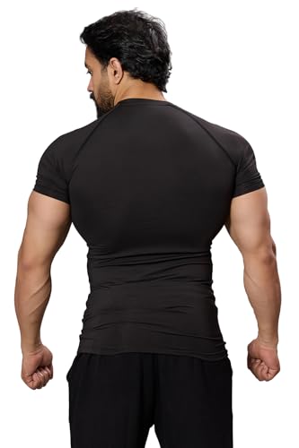 Image of FUAARK Mens Hellborn Compression Fit Polyester Tshirt