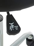 Amazon Basics Drafting Spa Bar Stool with Wheels, Height Adjustable Swivel, Black, 22.05" D x 22.83" W x 19.88" H