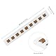 FUNSUEI 2 Stück Brillenaufbewahrung Wand, Brillenaufbewahrung Mehrere Brillen, 40 x 5.5 x 1cm Brillenhalter Holz Wandmontage Weiß, Brillenständer Wandhalterung Sonnenbrillen Organizer Wand für Hängend