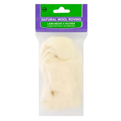 Image of Clover Natural Wool Roving, Off White - 7920