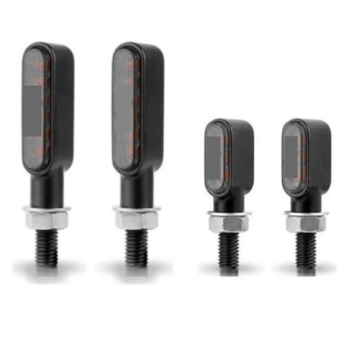 Luz trasera de moto de metal 12V con intermitentes para modificaciones 4