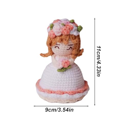 Ramo de flores de ganchillo, muñeca de punto reversible hecha a mano 3