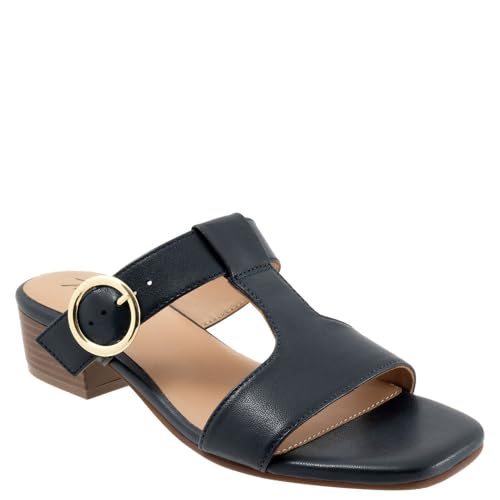 Trotters Women's Nanna Ballet Flat, Navy, 7.5 Narrow