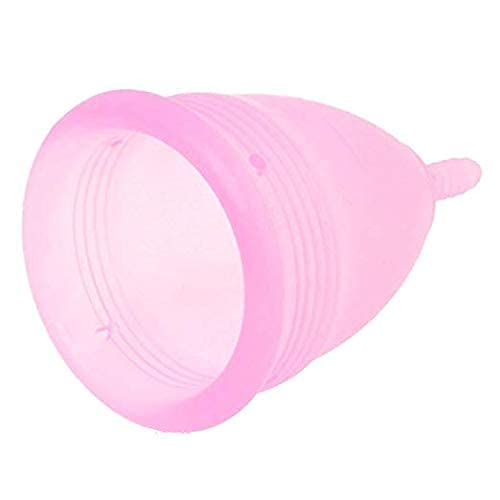 Jiya Enterprise Ultra-Soft Reusable Flexible Periods Menstrual Cup With Storage Pouch Made with 100% Medical Grade Liquid Silicon Rash-Free Period Cup/Leak Free/Odourless/Mesturnal Cup (Small)