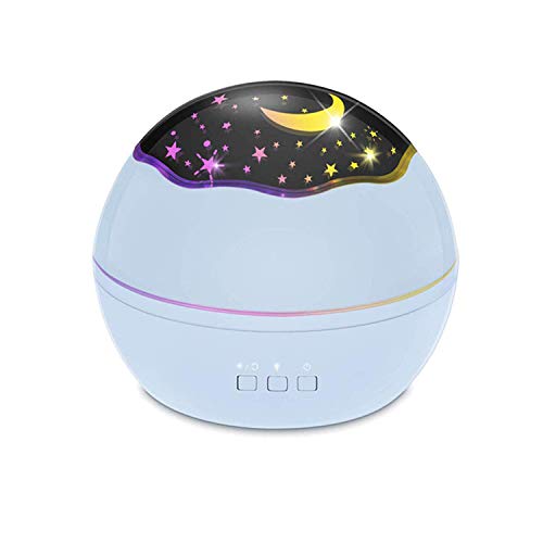 Preisvergleich Produktbild Jiayida Sternenprojektor 360 Rotierenden Projektionslampe Sternenlicht Sternenhimmel Lichtprojektion Nachtlicht Projektor LED Kinder Lampe mit Colors Changing