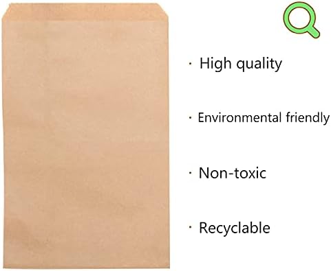 VEGCOO Kraft Paper Envelopes, 150 Pcs Mini Brown Envelopes 6 x 10cm Paper Bag Small Kraft Paper Gift Pouch to Store Seed/Candy/Herbs/Trinkets/Small Object