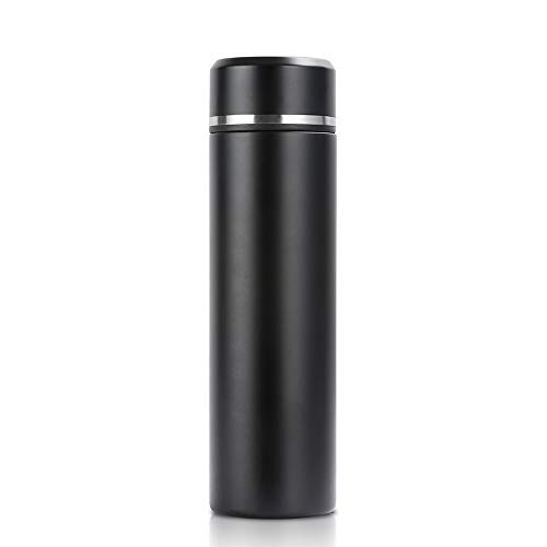 17oz Stainless Steel Vacuum Insulated Flask with Tea Leaf Strainer Filter Double Wall