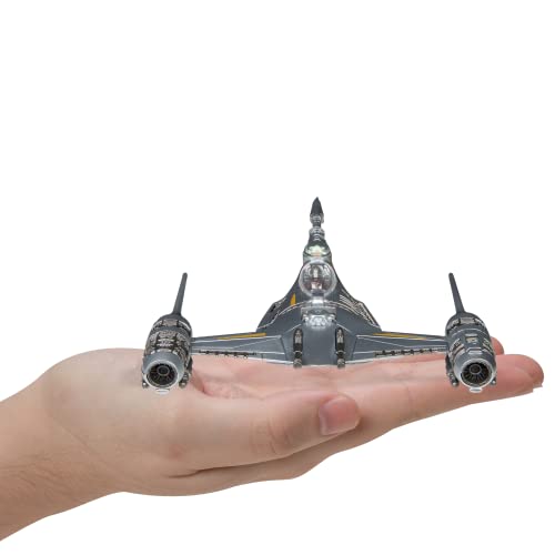 Star Wars Micro Galaxy Squadron SWJ0091 - Mandalorian’s N-1 Starfighter, 12,5cm Fahrzeug mit Figur