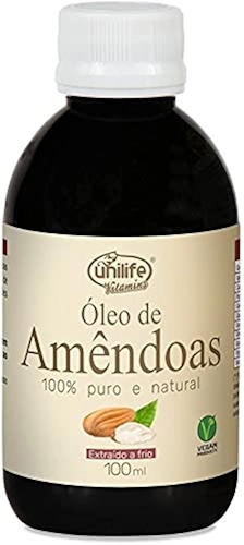 Óleo de Amêndoas 100% Puro Unilife - Extraído a frio 100ml