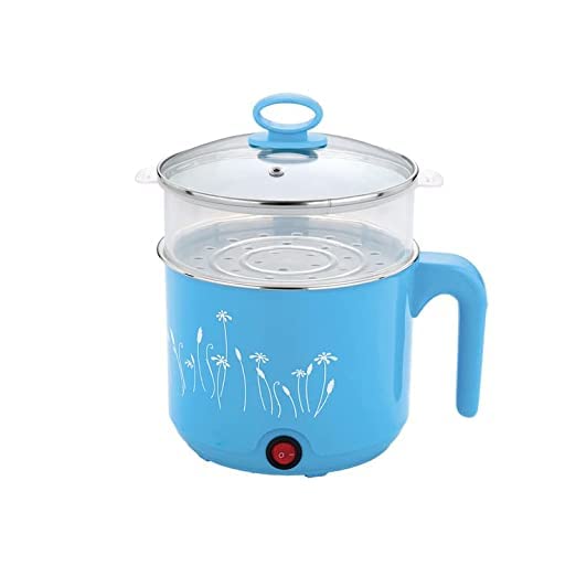 Reyansh Enterprise | 1.8 L Stainless Steel Multi Cooker Kettle | Noodle Maker Egg Boiler Vegetable & Rice Cooker, Steamer (Blue)