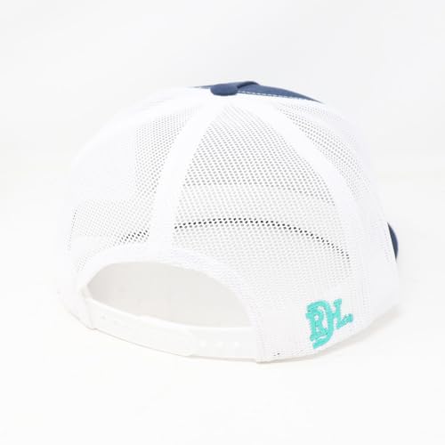 Image of Red Dirt Hat Company Original Western Adjustable Snapback Hat (US, Alpha, One Size, City Slicker - Navy /White)