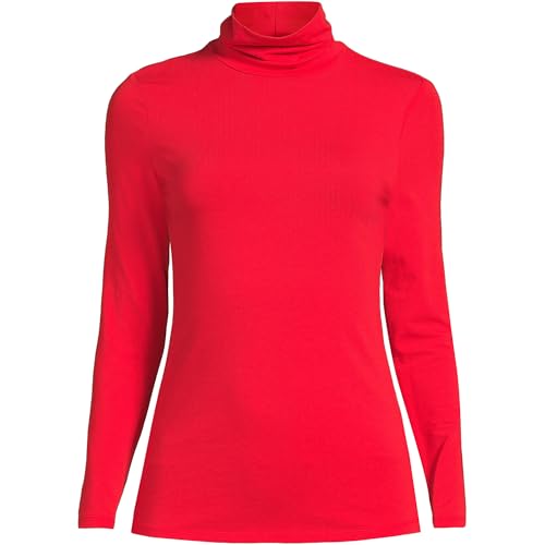 Image of Lands' End Lightweight Jersey Long Sleeve Turtleneck