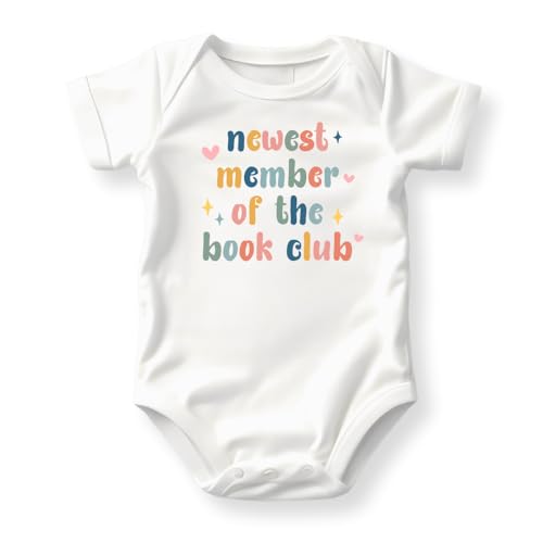 MangoHouse Book Club Baby Bodysuit, Cute Outfit for Children, Book Club Gift