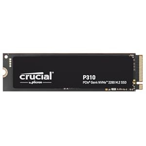 Crucial P310 4TB PCIe Gen4 2280 NVMe M.2 SSD Hasta 7,100MB/s – con oferta Acronis, unidad interna de estado sólido (PC) – CT4000P310SSD801
