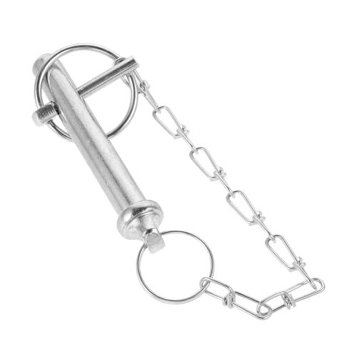 MUCKLILY 8000lbs Perno di Bloccaggio per Rimorchio Accessorio di Fissaggio con Catena Perno di Sicurezza per Asse di Traino Metallo di Resistente Condizioni Atmosferiche Avverse per Gancio