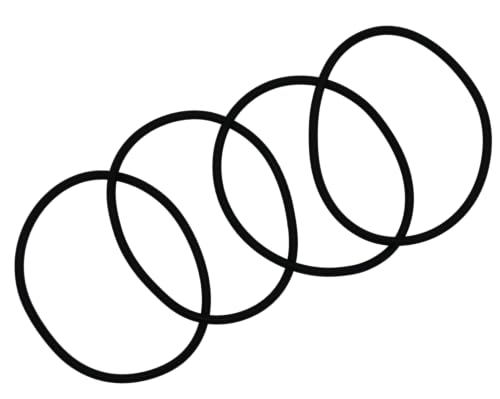 Image of Engine Valve Cover O-Ring Gasket Valve Cover Seal 4Pack 93210-62446-00 93210-62523-00 Compatible with Yamaha XVS 1100 XT600 XVS 650 XVS650 SRX600 TT 600650