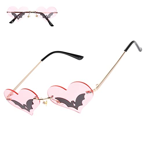 VANZACK Sunglasses Disco Party Eyeglasses Rimless Sunglasses for Teens Stylish Distinctive Glasses