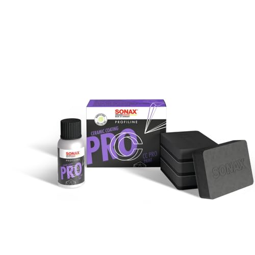 SONAX PROFILINE CeramicCoating CC Pro (50 ml) Keramisches Coating mit hervorragender Standzeit, Hydrophobie und Selbstreinigung für intensivere Farben und maximale Oberflächenglätte | Art-Nr. 02628410