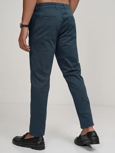 Image of Highlander Men's Slim Fit Formal Trousers | Ankle Length |Smart Trousers for Men | Chino Trousers for Men|Elegant Design | Comfortable Fabric for Daily Work & Formal Occasions