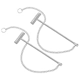 NIYANGLE Glasbrecher Sicherheitshammer 2 Stück Eisen Werkzeug Kompakt für Öffentliche Einrichtungen und Wohnanlagen zur Notfallaktivierung von Feueralarmknöpfen