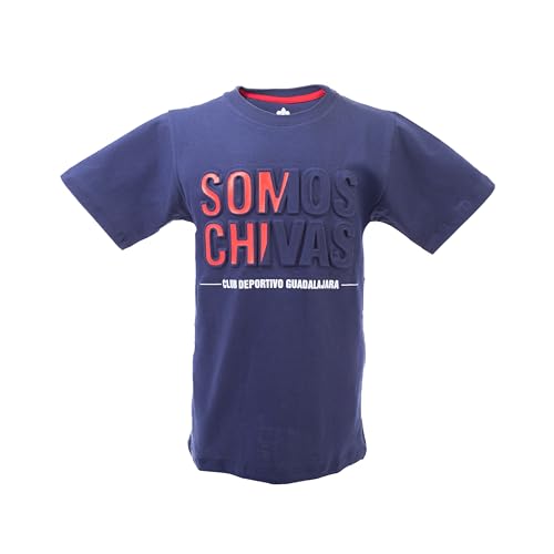 La Mejor Recopilación de Niño con Playera Blanca los preferidos por los clientes. 47 Chivas Playera Estampada, Niños, 12 Años, Azul con Rojo y Blanco