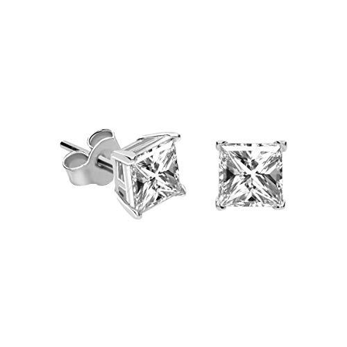 Bluespirit Pendientes Para Mujer, Colección B-Classic, En Plata 925 Rodiada, Circonias - P.bs.2501000139