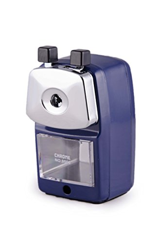 Chrome 9506 - Metal Body Pencil Sharpener (Blue), Medium